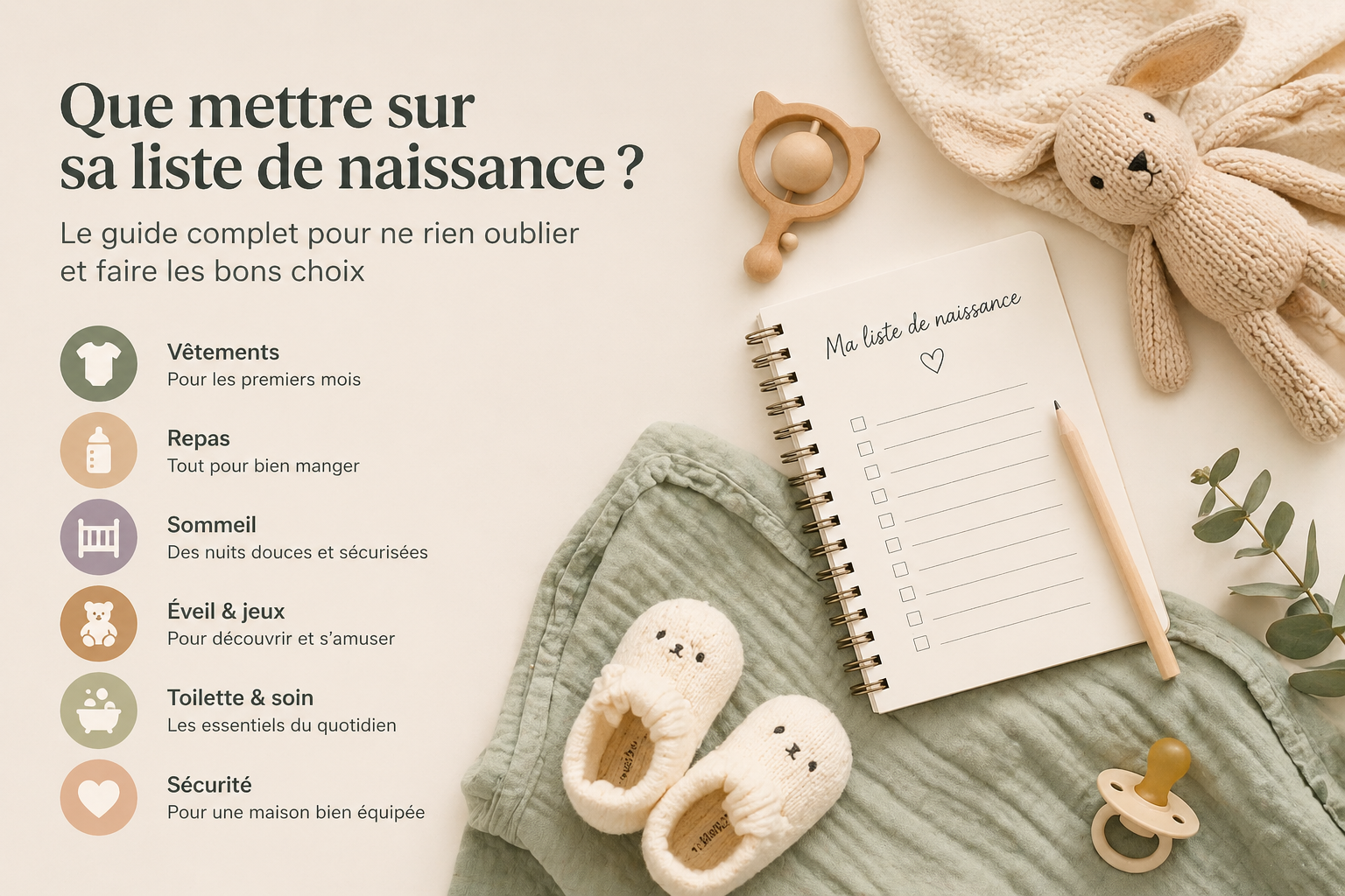 que mettre sur ma liste de naissance