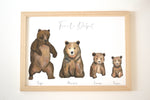 Cadre Famille Ours aquarelle personnalisée image 6
