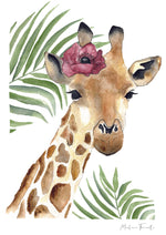 Cadre affiche aquarelle Girafe & Feuilles  Séraphine image 4
