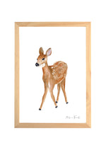 Cadre avec affiche aquarelle biche Suzy image 0