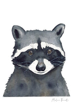 Cadre affiche aquarelle Raton Laveur Eddy image 5