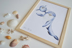 Cadre affiche aquarelle Famille Dauphin image 3