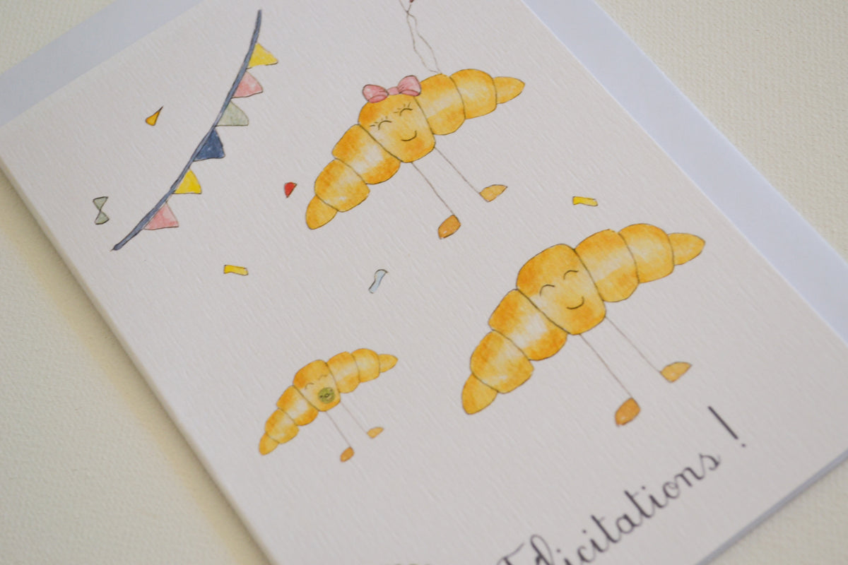 Carte Félicitations Croissants image 4