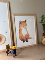Cadre affiche aquarelle Robin le Renardeau image 4