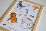 Cadre affiche aquarelle Les Dinosaures image 4