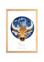 Signe Astrologique Taureau - Illustration aquarelle image 0