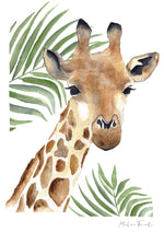 Cadre affiche aquarelle Girafe & Feuilles Séraphin image 4