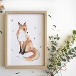 Cadre affiche aquarelle Renard Gaspard image 6