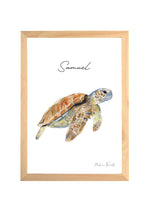Cadre affiche aquarelle Tortue de Mer Sam image 2