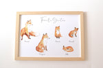 Cadre Famille renard aquarelle personnalisée image 7