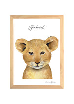 Cadre affiche aquarelle Lionceau Waldy image 3