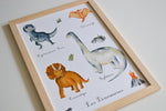 Cadre affiche aquarelle Les Dinosaures image 3