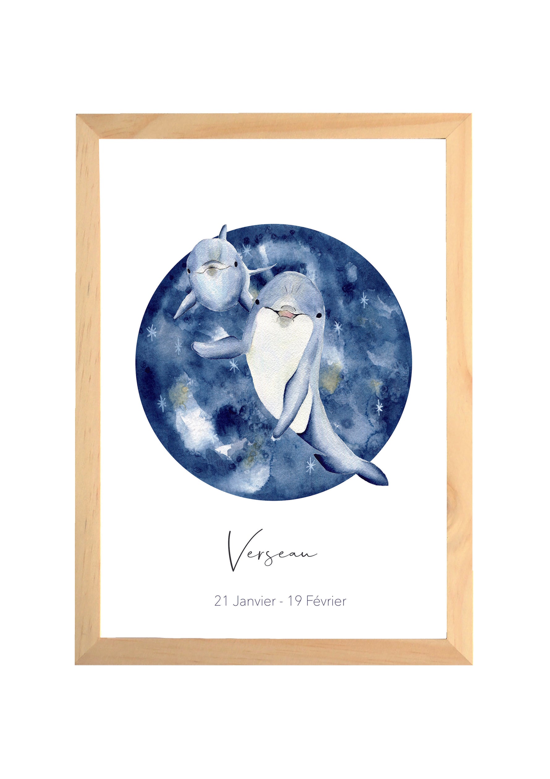 Signe Astrologique Verseau - Illustration aquarelle image 0