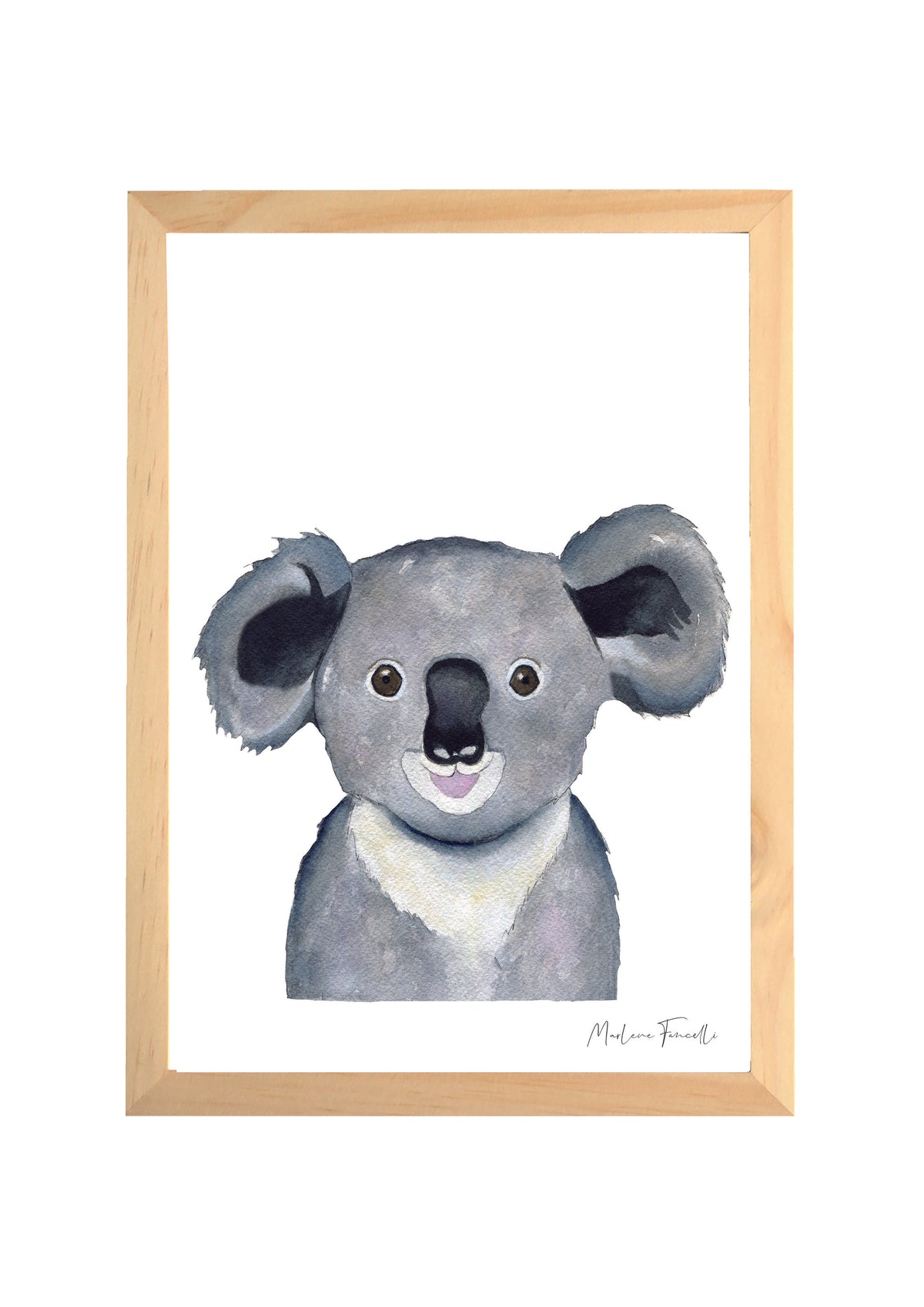 Cadre affiche aquarelle Koala Noah image 0