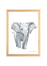 Cadre affiche aquarelle Eléphant Louis image 0
