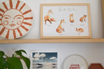 Cadre Famille renard aquarelle personnalisée image 4