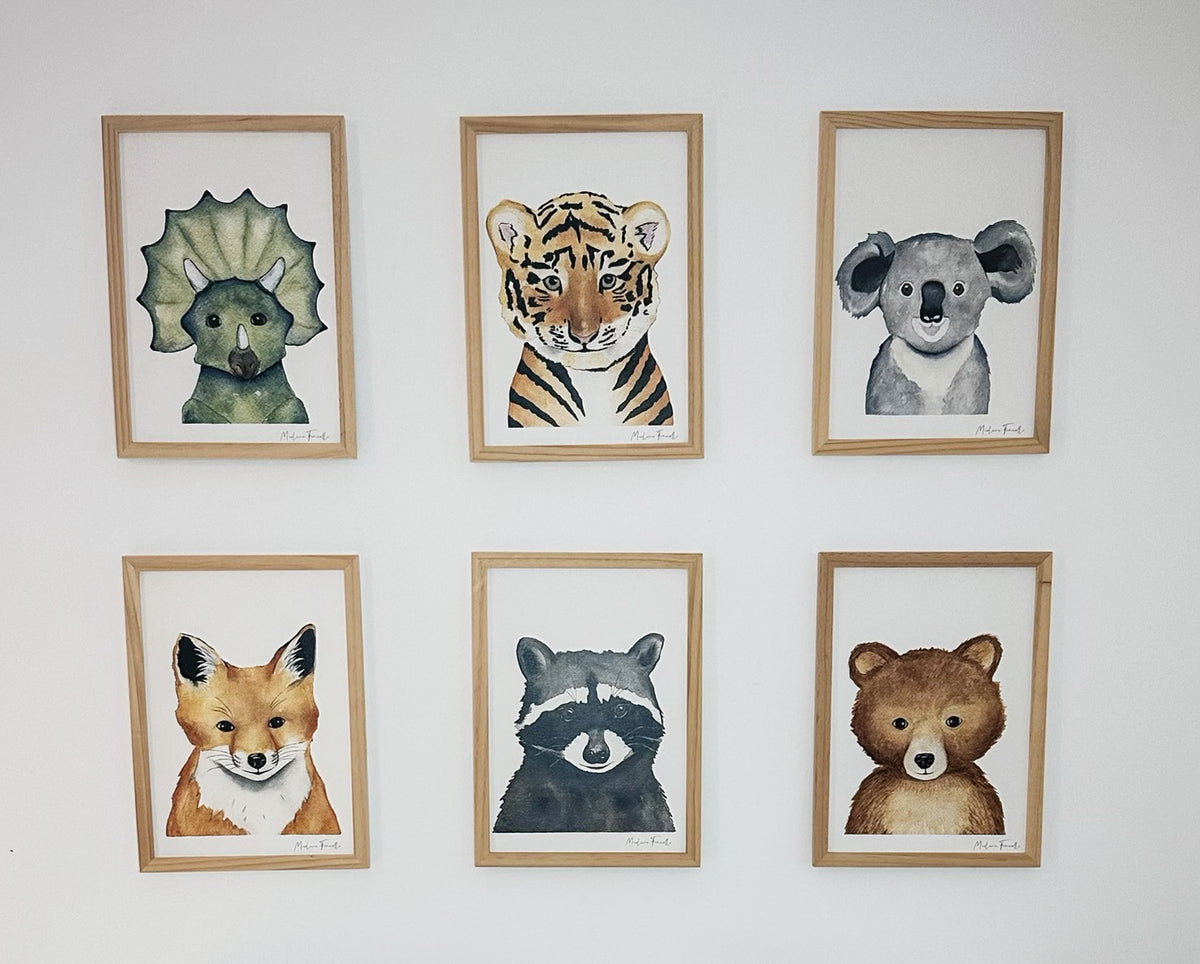 Cadre affiche aquarelle Lionceau Waldy image 4