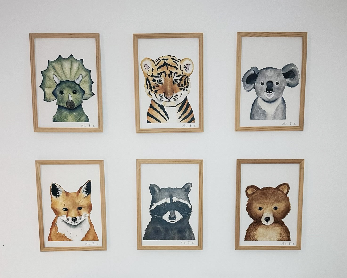 Cadre affiche aquarelle Lionceau Waldy image 4