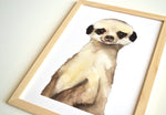 Cadre affiche aquarelle Suricate Romain image 3