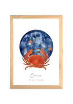 Illustration Aquarelle Signe Astrologique Cancer image 0