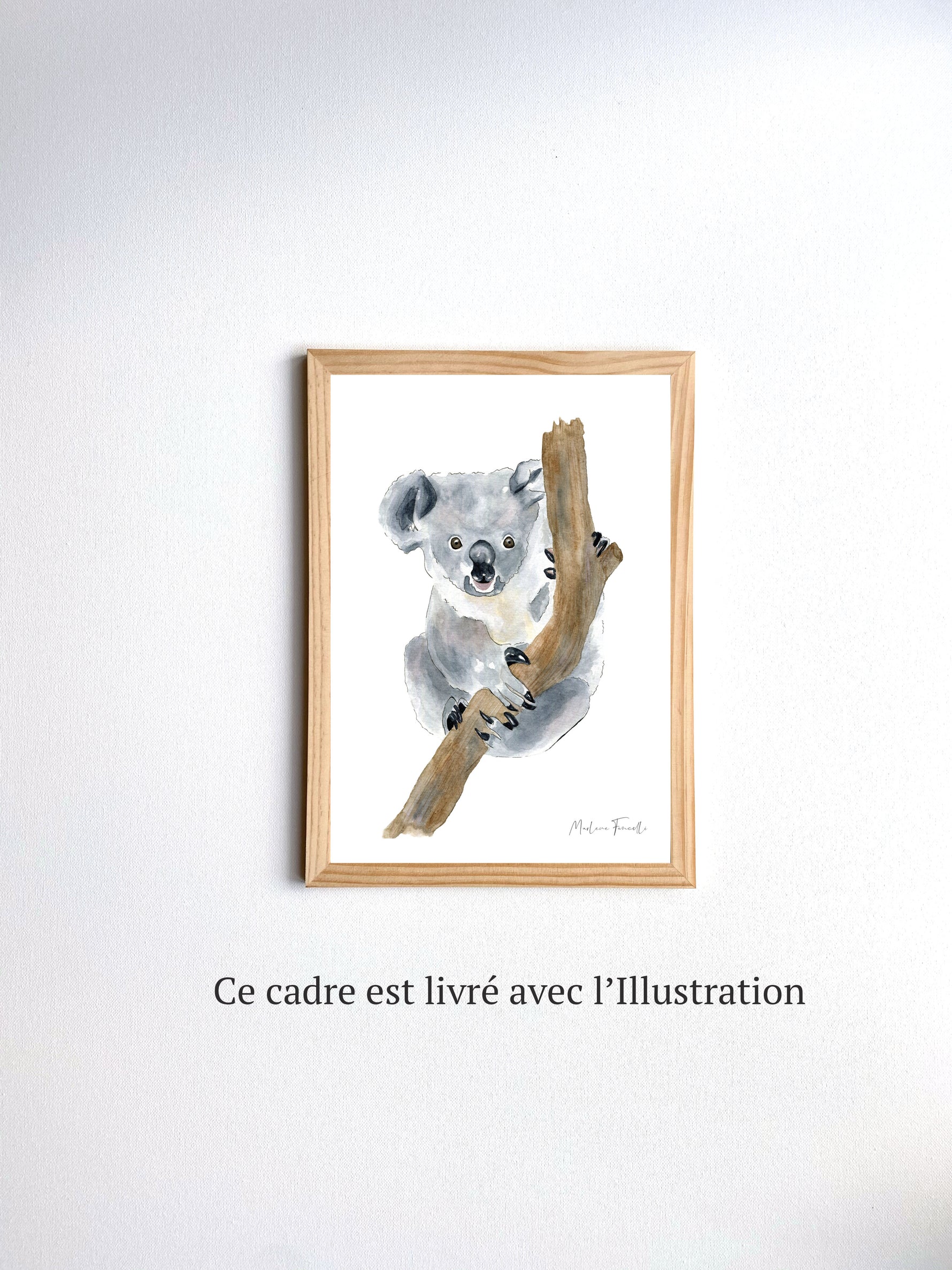 Cadre affiche aquarelle Koala Eli image 4