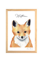 Cadre affiche aquarelle Renard Mat image 2