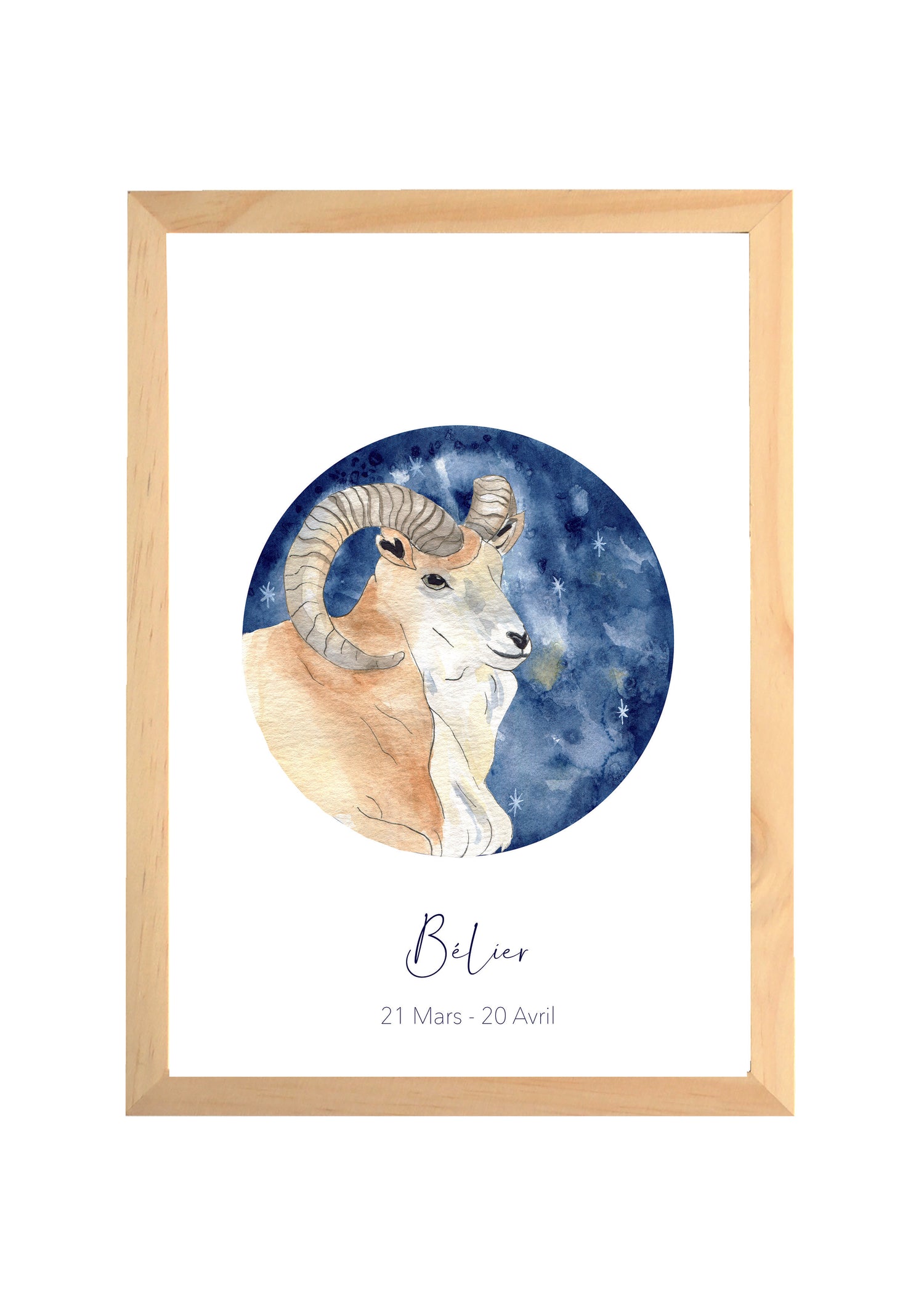 Illustration Aquarelle Signe Astrologique Bélier image 0