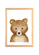 Cadre affiche aquarelle Ourson Jack image 0