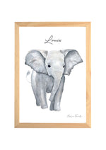 Cadre affiche aquarelle Eléphant Louis image 2