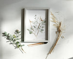 Cadre affiche aquarelle Fleurs de coton & Eucalyptus image 2
