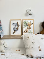 Poster girafe et koala pour décoration chambre enfant