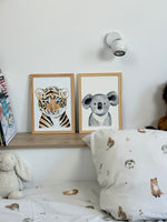 Poster aquarelle pour décoration chambre bébé et enfant