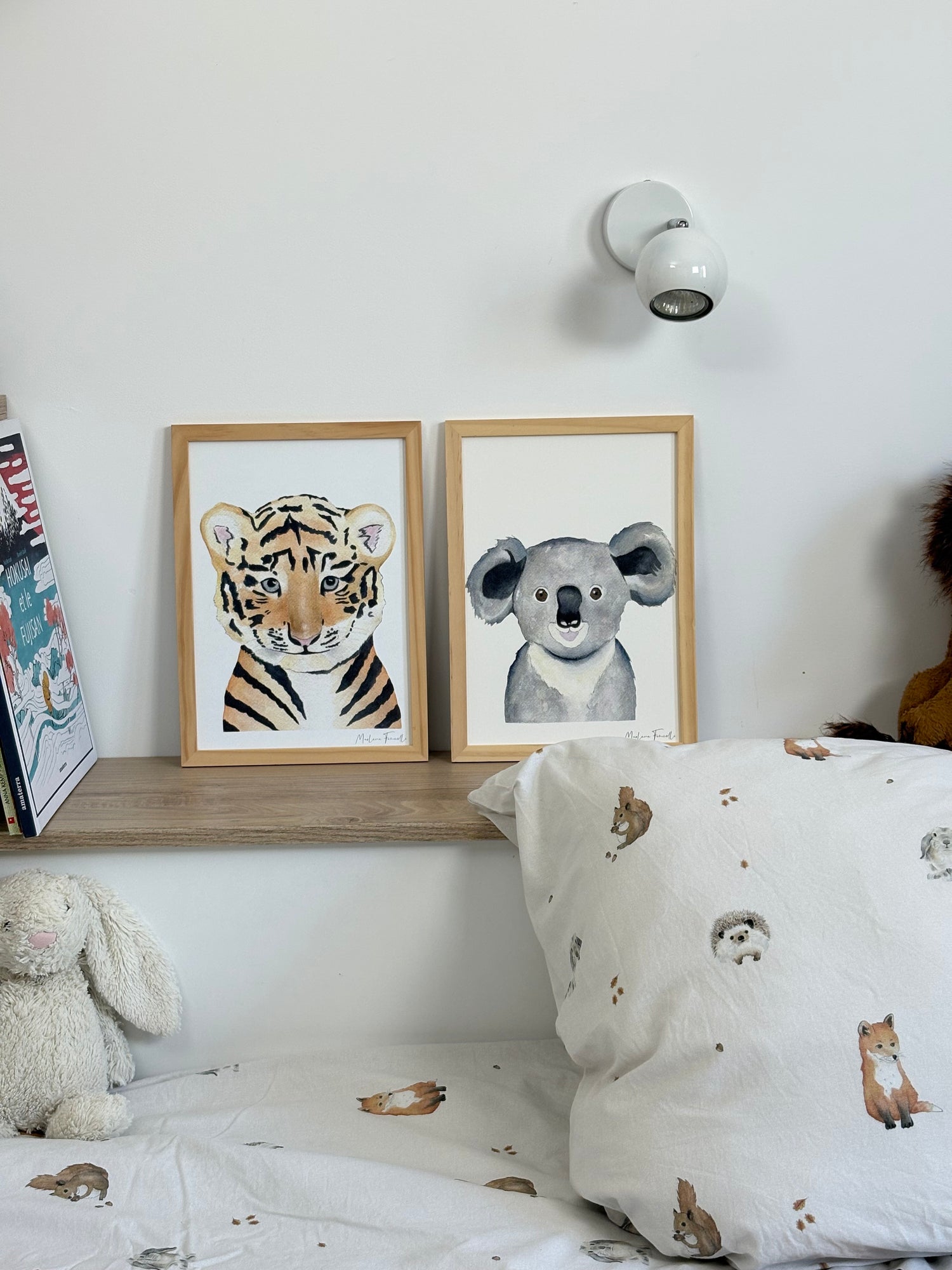 Poster aquarelle pour décoration chambre bébé et enfant