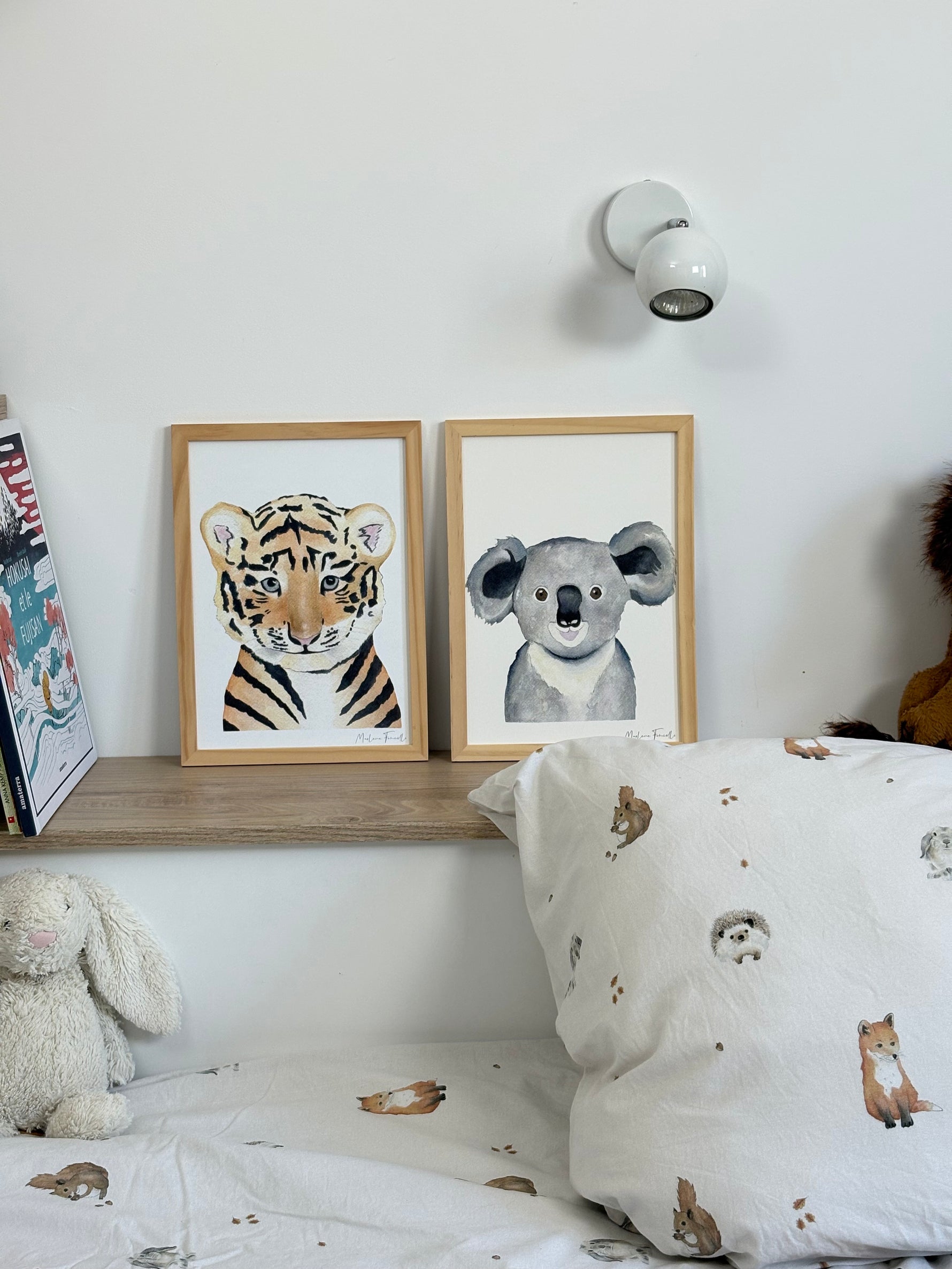 Poster aquarelle pour décoration chambre bébé et enfant