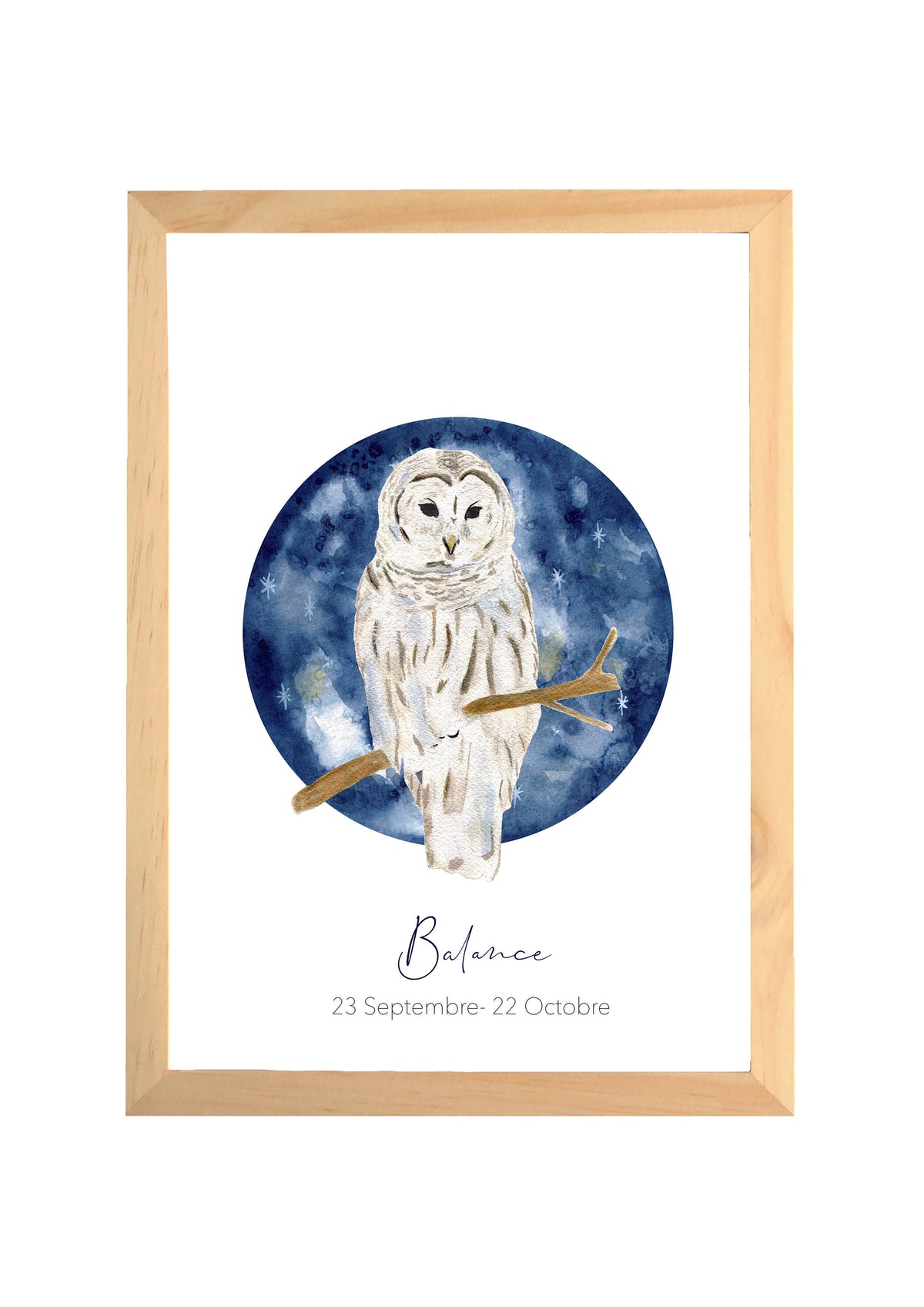 Illustration Aquarelle Signe Zodiaque Balance