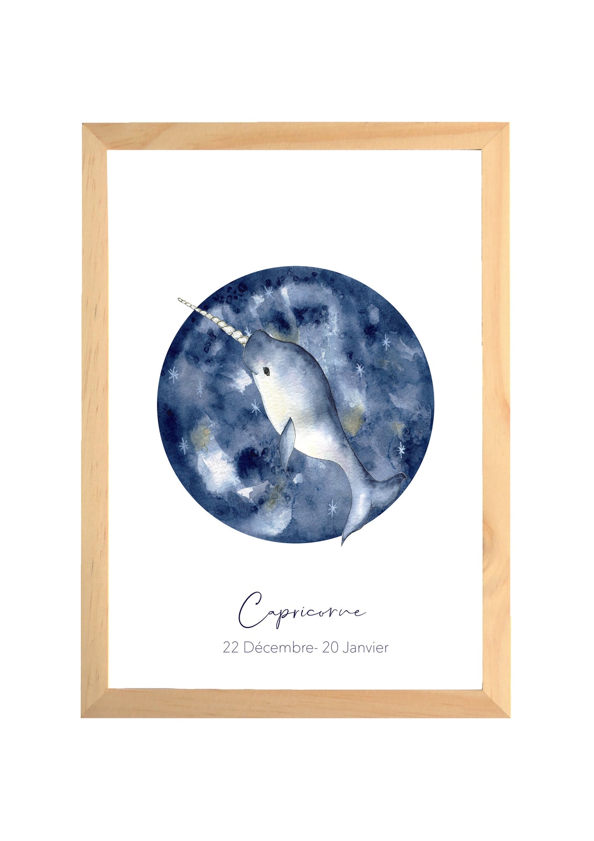 Illustration Aquarelle Signe Zodiaque Capricorne