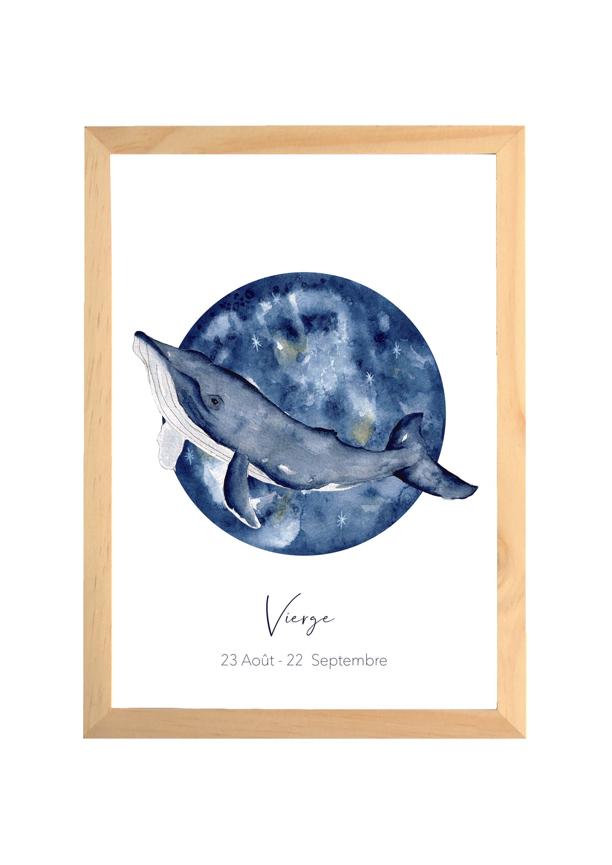 Illustration Aquarelle Signe Zodiaque Vierge