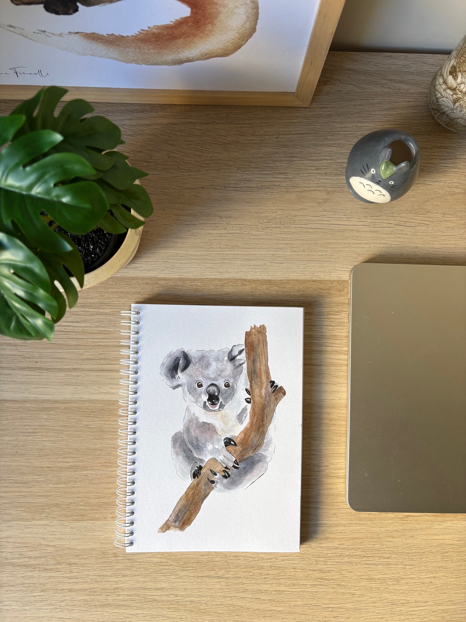 carnet de dessin et d'écriture animaux aquarelle Koala