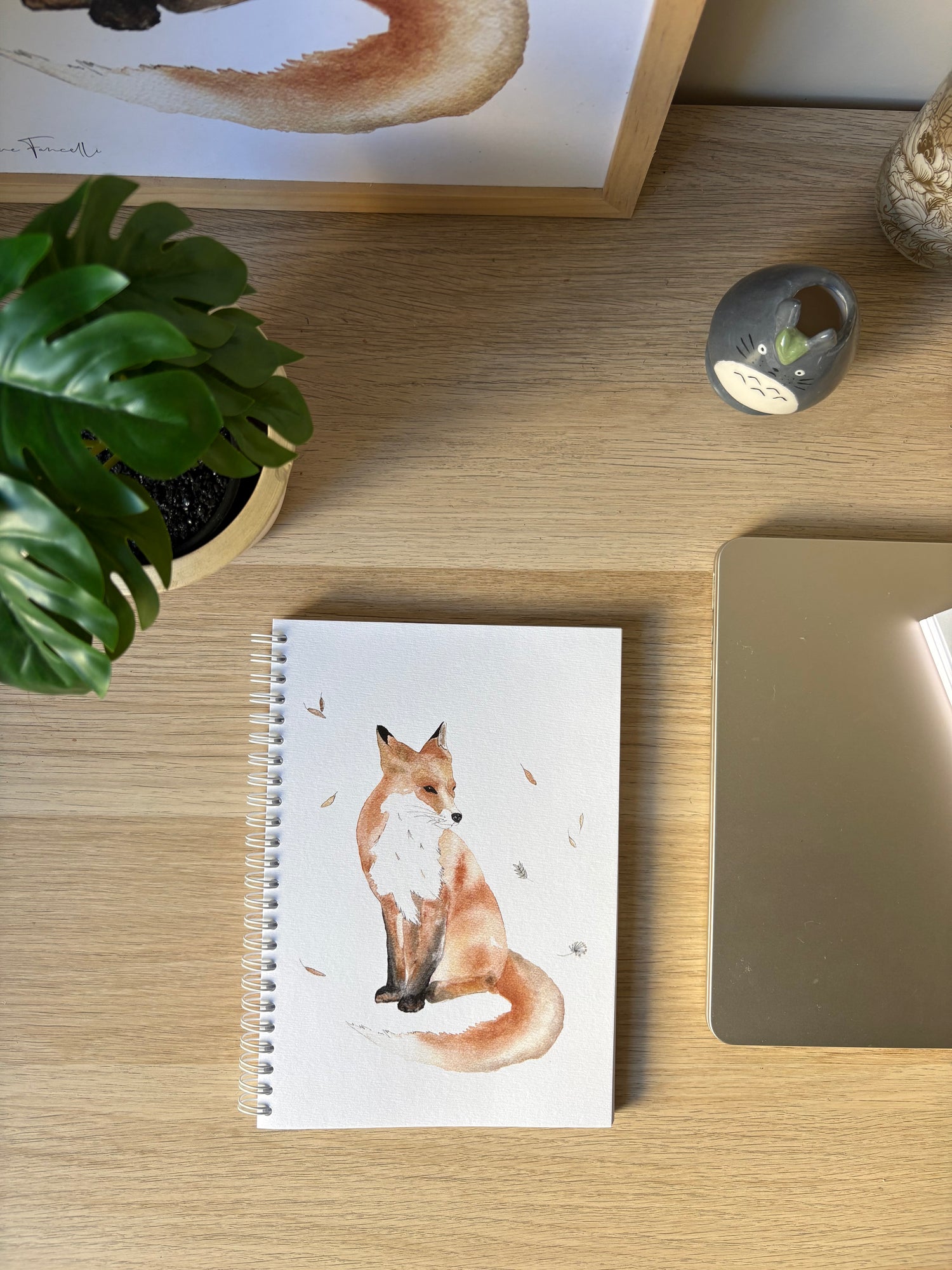 Carnet illustration aquarelle Renard