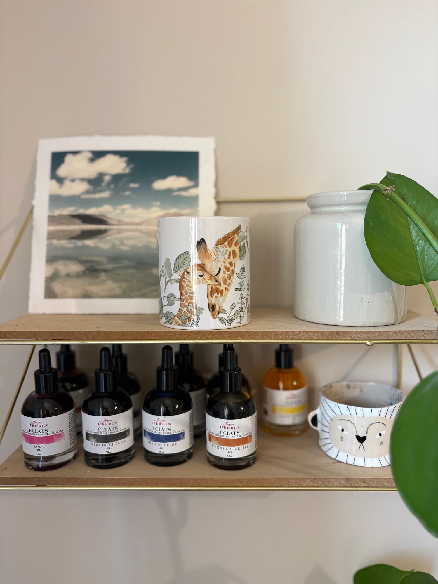 Tirelire Savane & Forêt Aquarelle