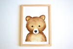 Cadre affiche aquarelle Ourson Jack image 1