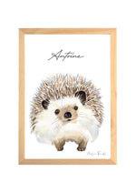 Cadre affiche aquarelle Hérisson Auré image 3