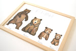 Cadre Famille Ours aquarelle personnalisée image 4