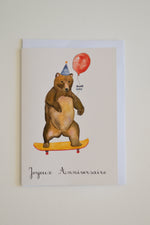 Carte Joyeux Anniversaire Ours image 3
