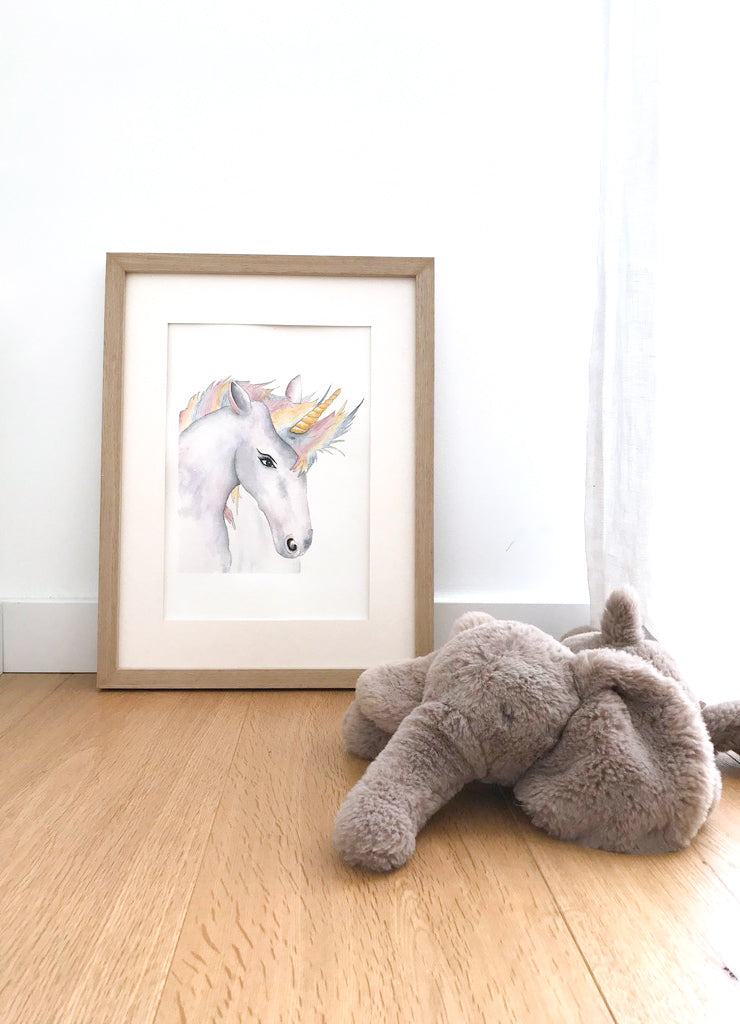 Cadre affiche aquarelle Licorne Arthémis image 6