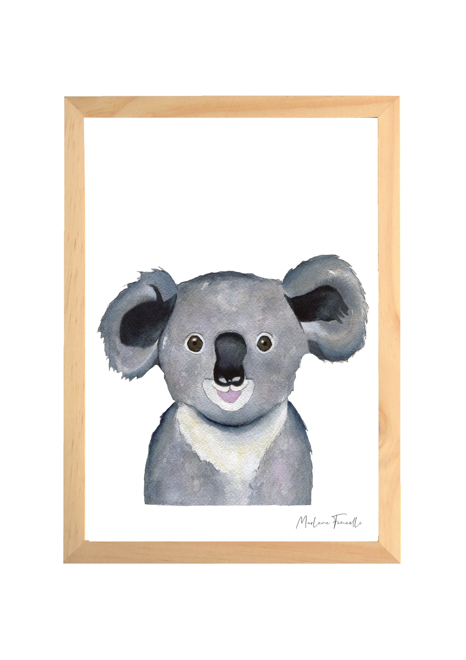ffiche bébé koala aquarelle décoration chambre bébé