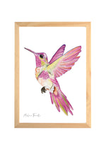 affiche colibri aquarelle décoration chambre bébé