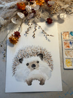 Poster herisson pour décoration chambre enfant et bébé - animaux de la forêt