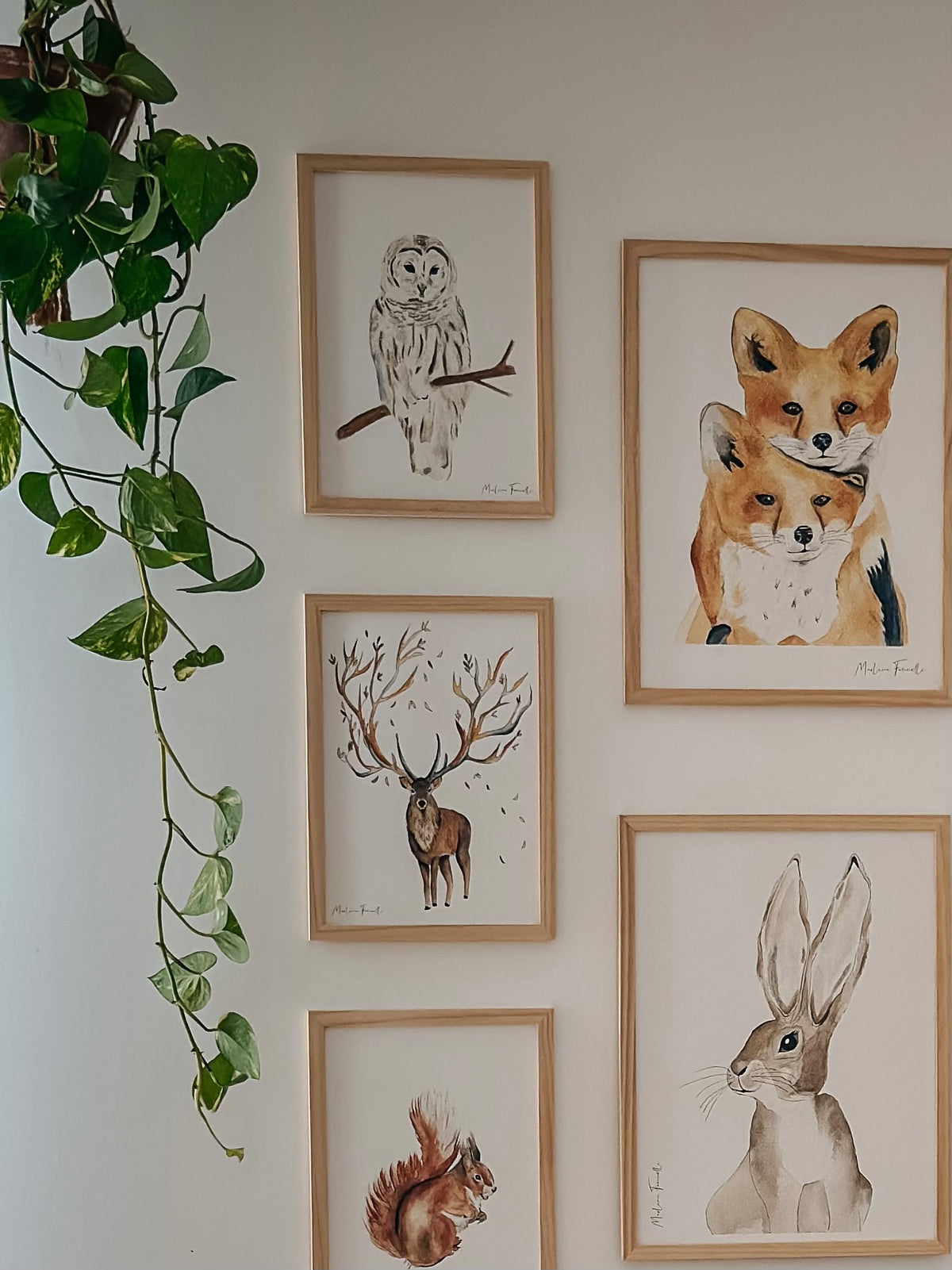 affiche renard décoration murale chambre bébé