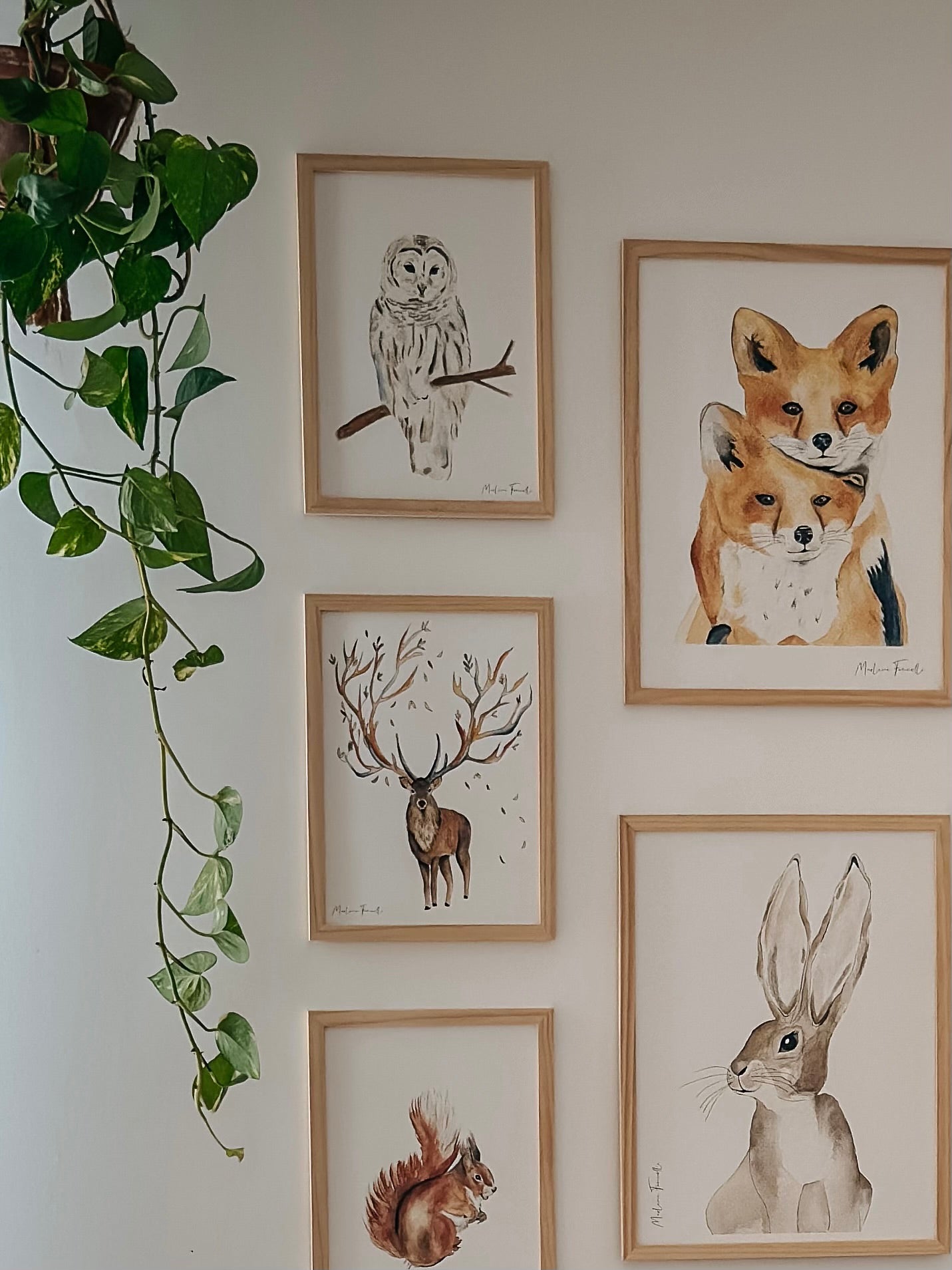 affiche renard décoration murale chambre bébé